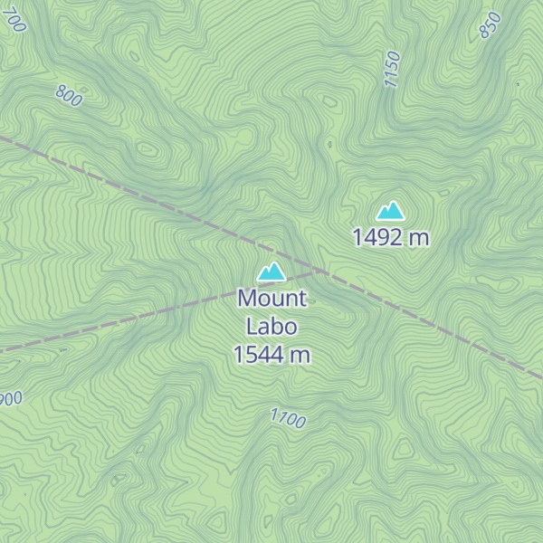 Map of Mount Labo