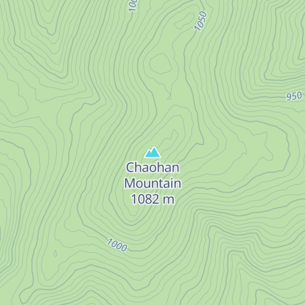 Map of Chaohan Mountain