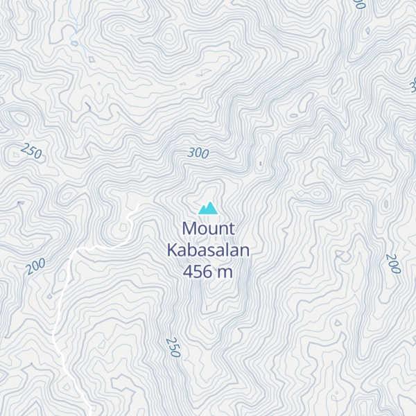 Map of Mount Kabasalan