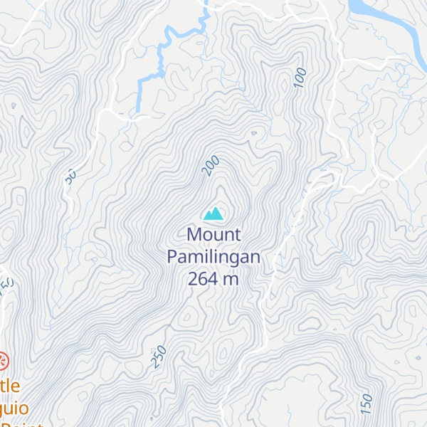 Map of Mount Pamilingan