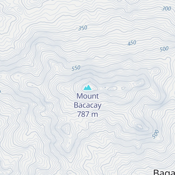 Map of Mount Bacacay
