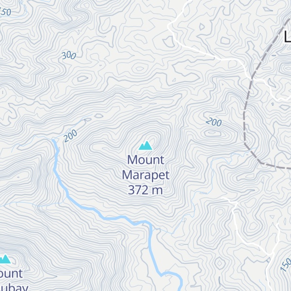 Map of Mount Marapet