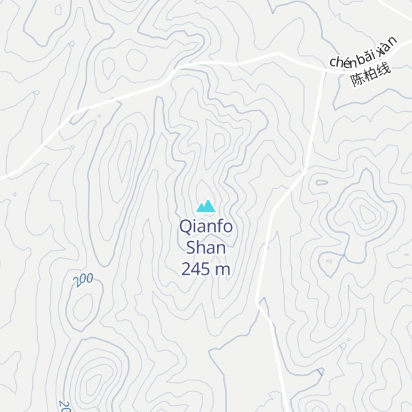 Map of Qianfo Shan