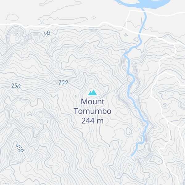 Map of Mount Tomumbo