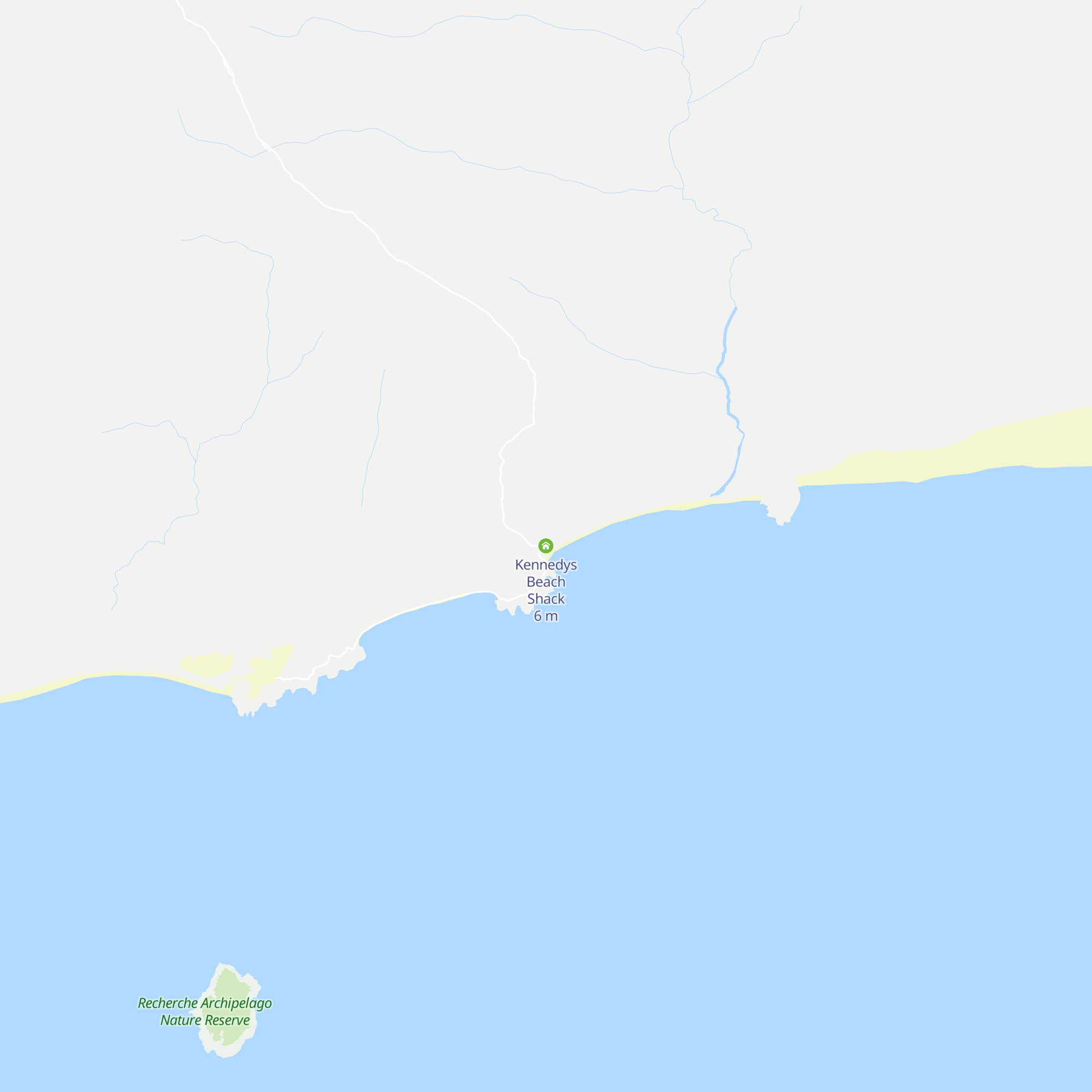 Kennedys Beach Shack map
