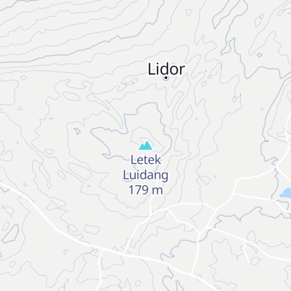 Map of Letek Luidang