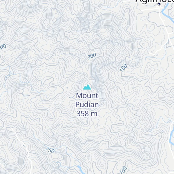 Map of Mount Pudian