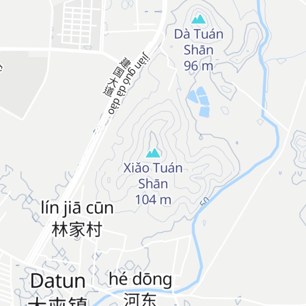 Map of Xiǎo Tuán Shān