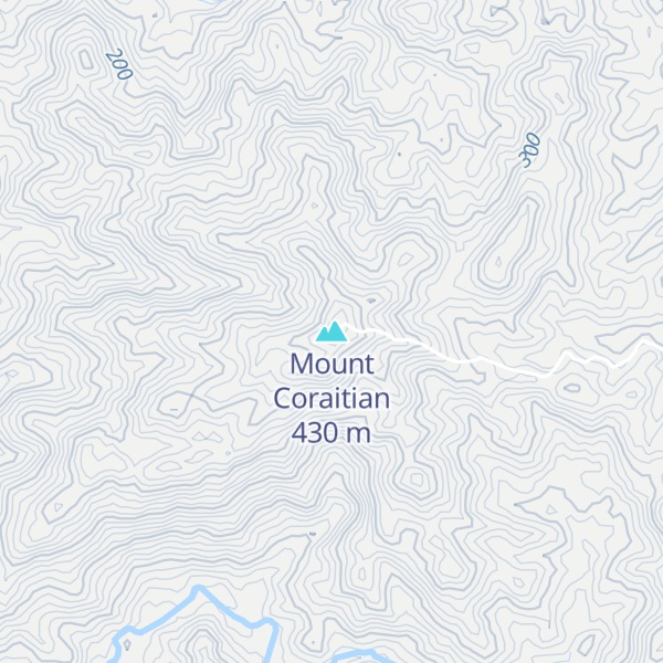 Map of Mount Coraitian