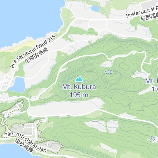 Map of Mt. Kubura