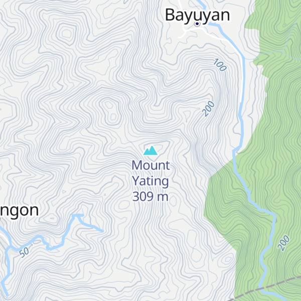 Map of Mount Yating