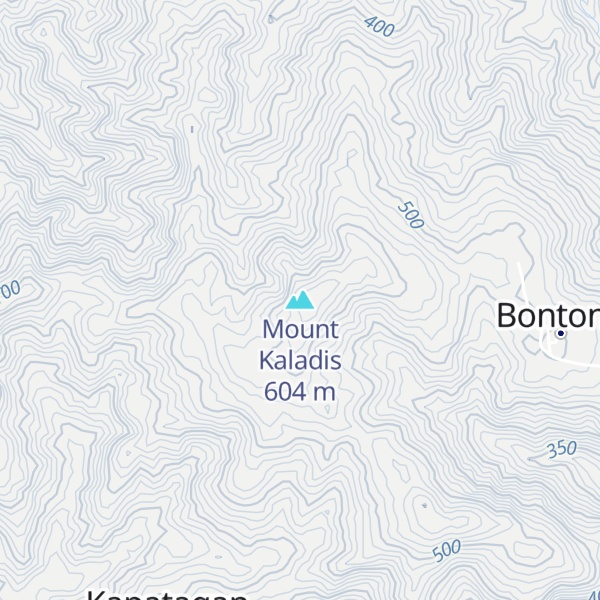 Map of Mount Kaladis