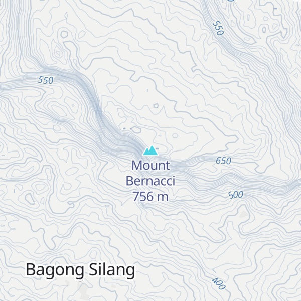 Map of Mount Bernacci
