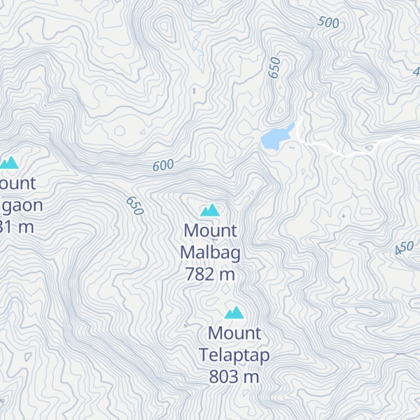 Map of Mount Malbag