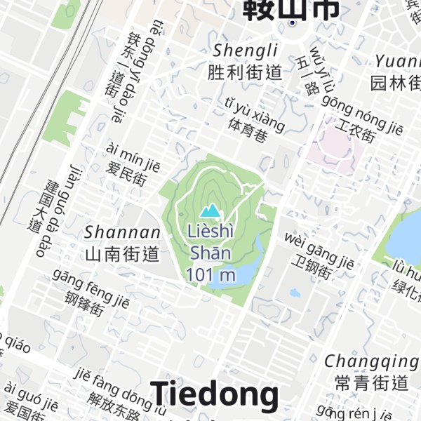Map of Lièshì Shān
