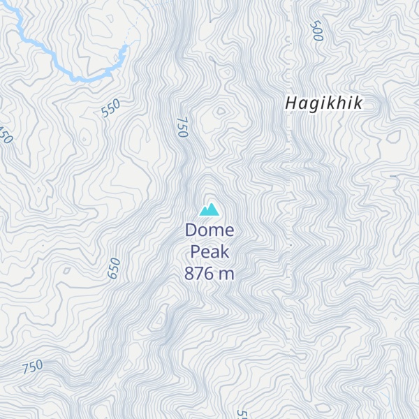 Map of Dome Peak