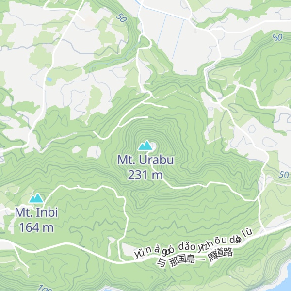 Map of Mt. Urabu