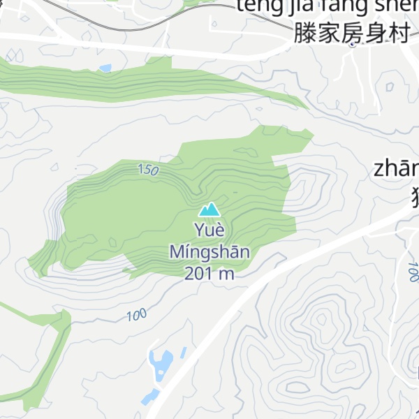 Map of Yuè Míngshān