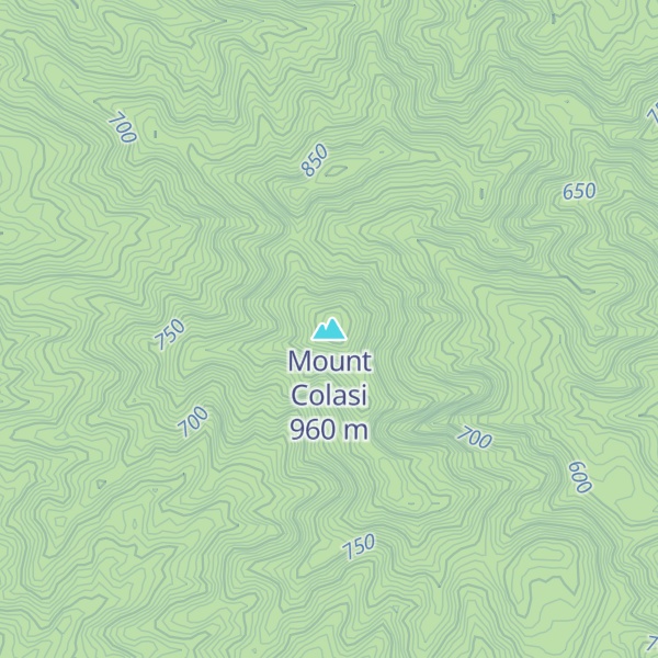 Map of Mount Colasi