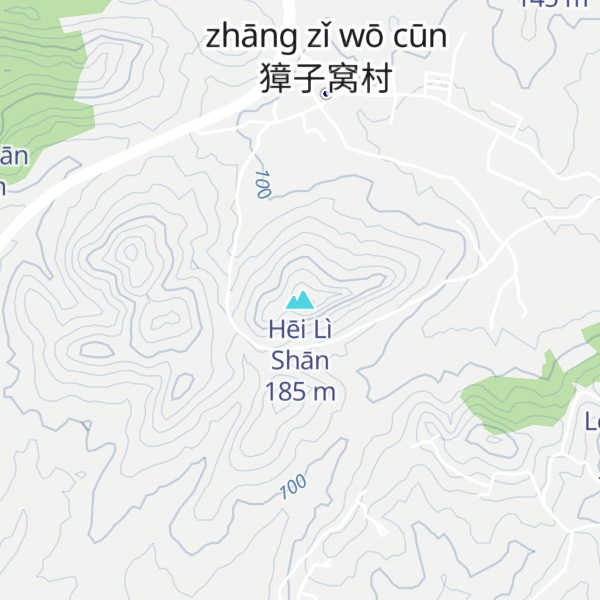 Map of Hēi Lì Shān
