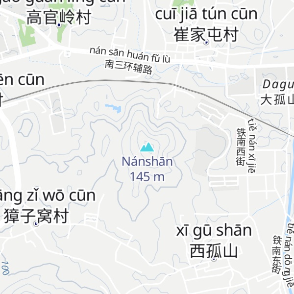 Map of Nánshān