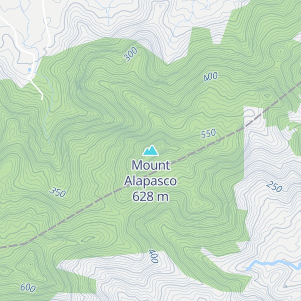 Map of Mount Alapasco