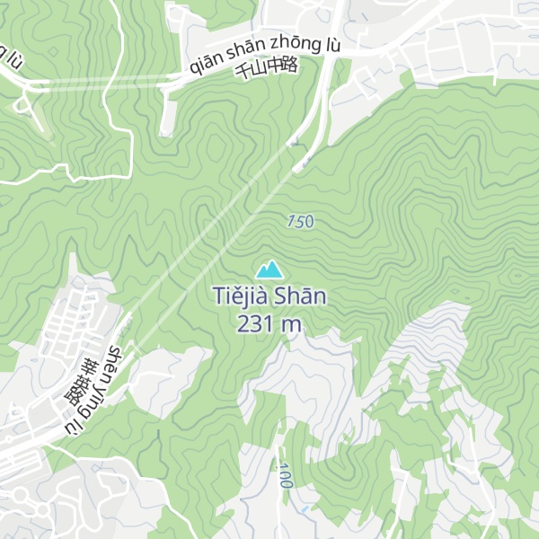 Map of Tiějià Shān