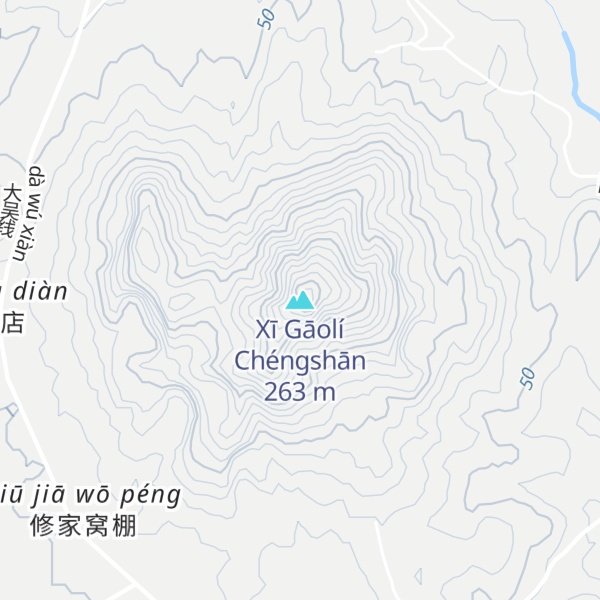 Map of Xī Gāolí Chéngshān