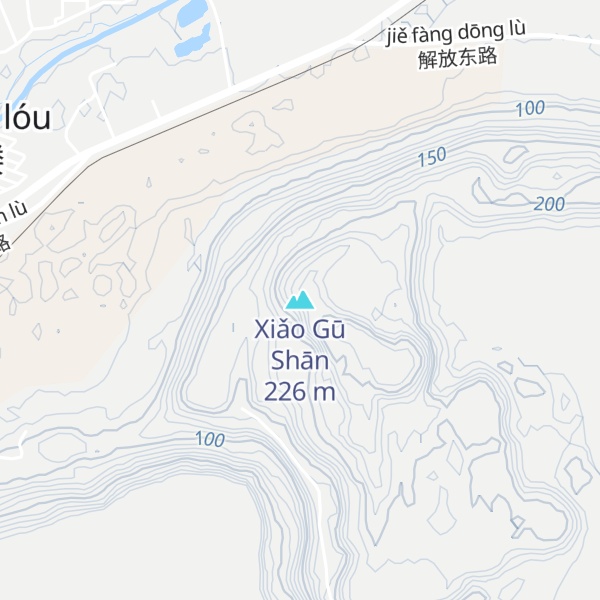 Map of Xiǎo Gū Shān