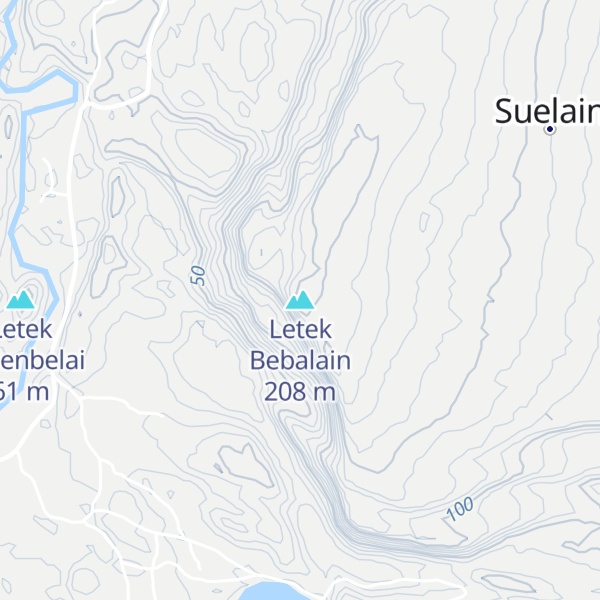 Map of Letek Bebalain