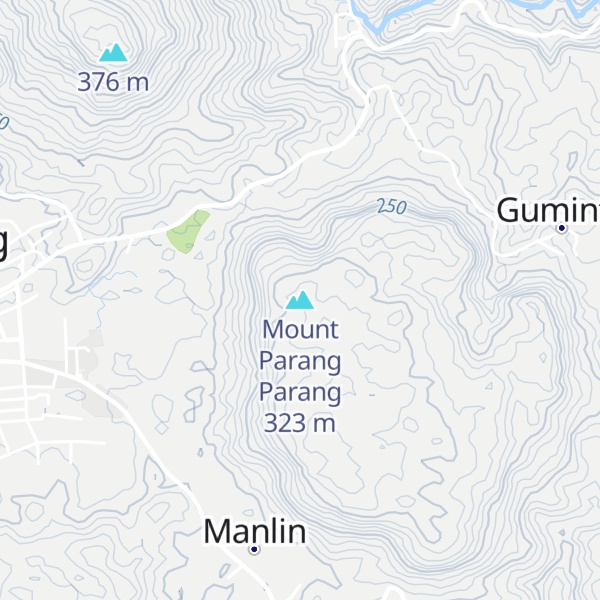 Map of Mount Parang Parang
