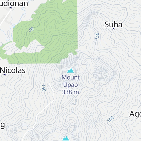 Map of Mount Upao