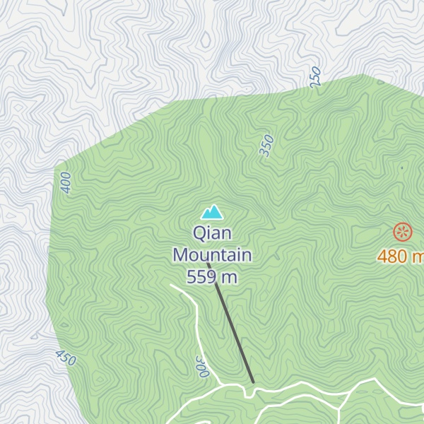 Map of Qian Mountain