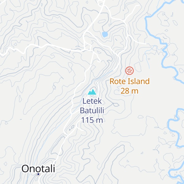 Map of Letek Batulili