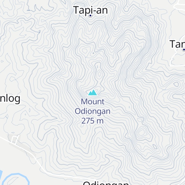 Map of Mount Odiongan