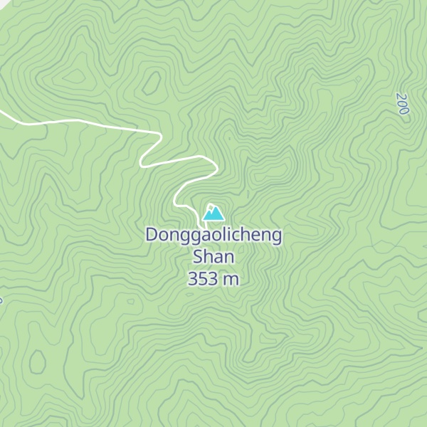 Map of Donggaolicheng Shan