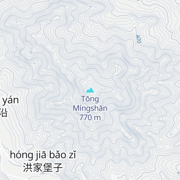 Map of Tōng Míngshān