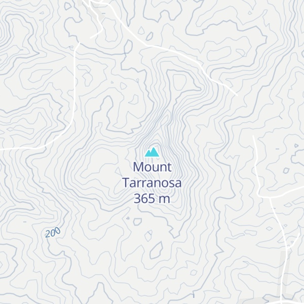 Map of Mount Tarranosa