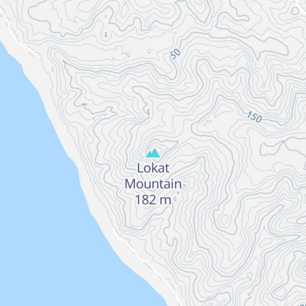 Map of Lokat Mountain
