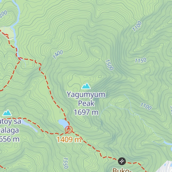 Map of Yagumyum Peak