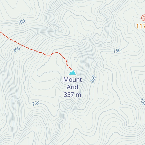 Map of Mount Arid