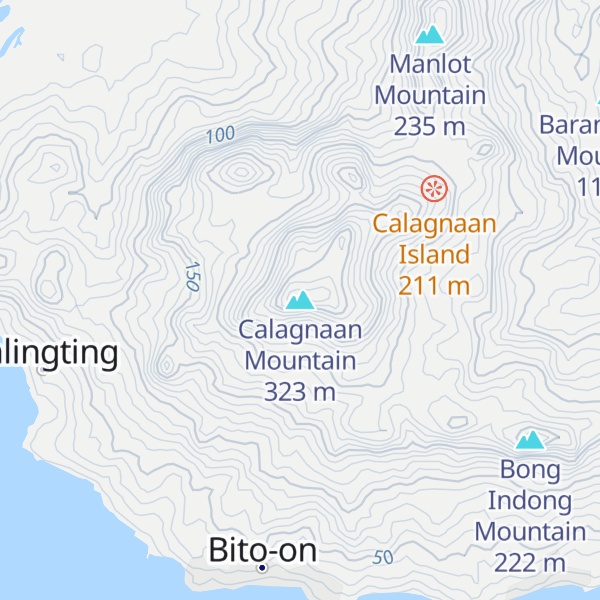 Map of Calagnaan Mountain