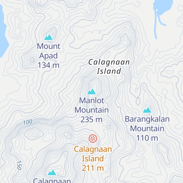 Map of Manlot Mountain