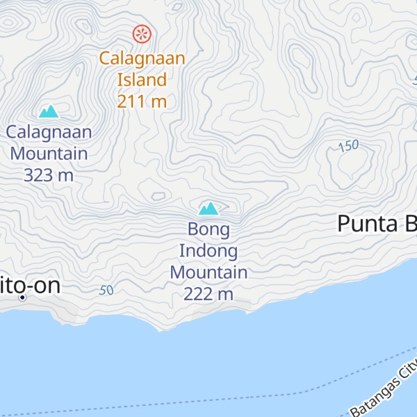 Map of Bong Indong Mountain