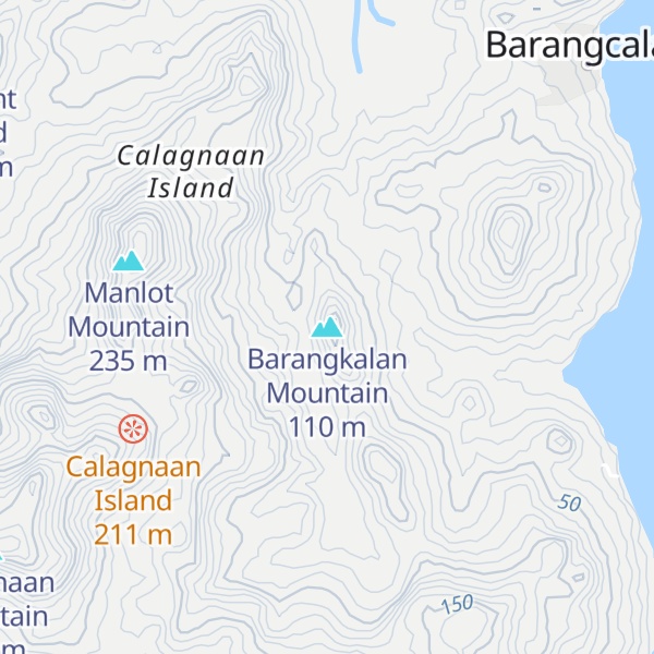 Map of Barangkalan Mountain