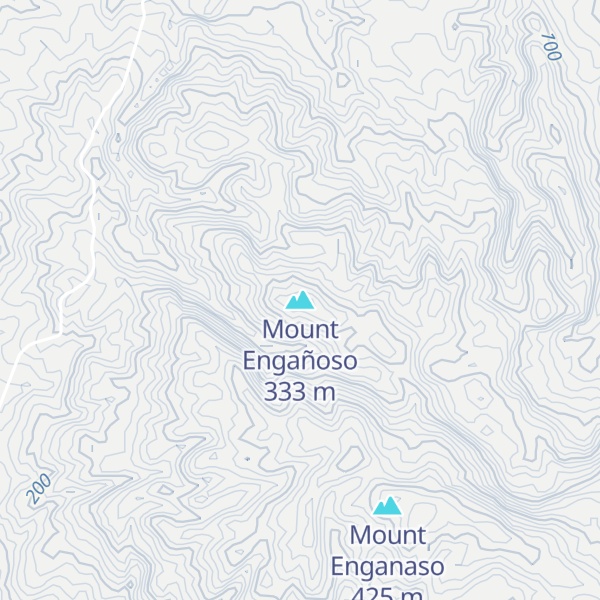 Map of Mount Engañoso