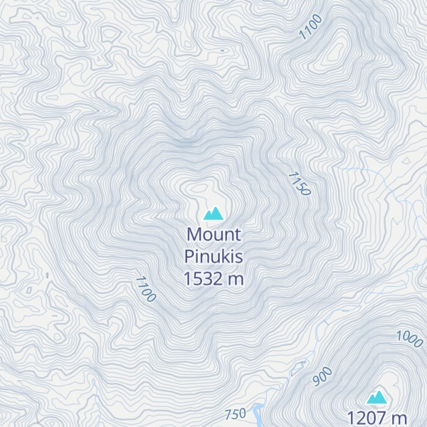 Map of Mount Pinukis