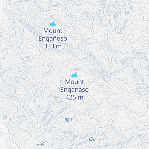 Map of Mount Enganaso
