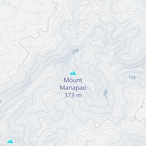 Map of Mount Manapao