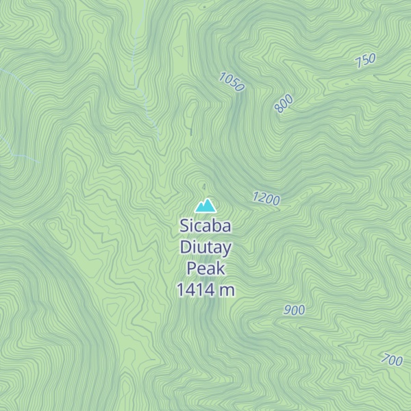 Map of Sicaba Diutay Peak